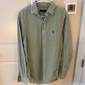 Polo by Ralph Lauren Men's Green Plaid Shirt